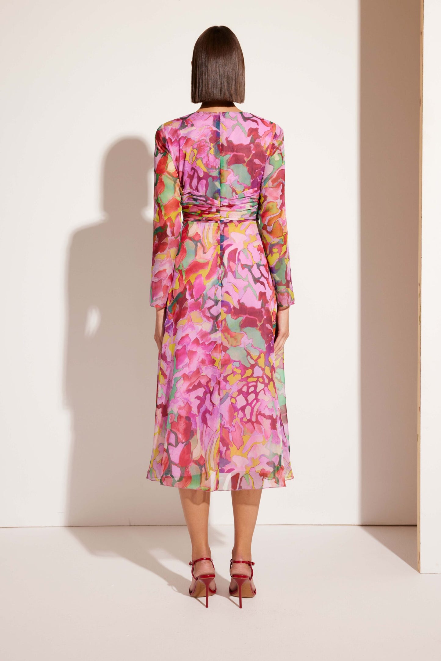 Midi gasa estampado