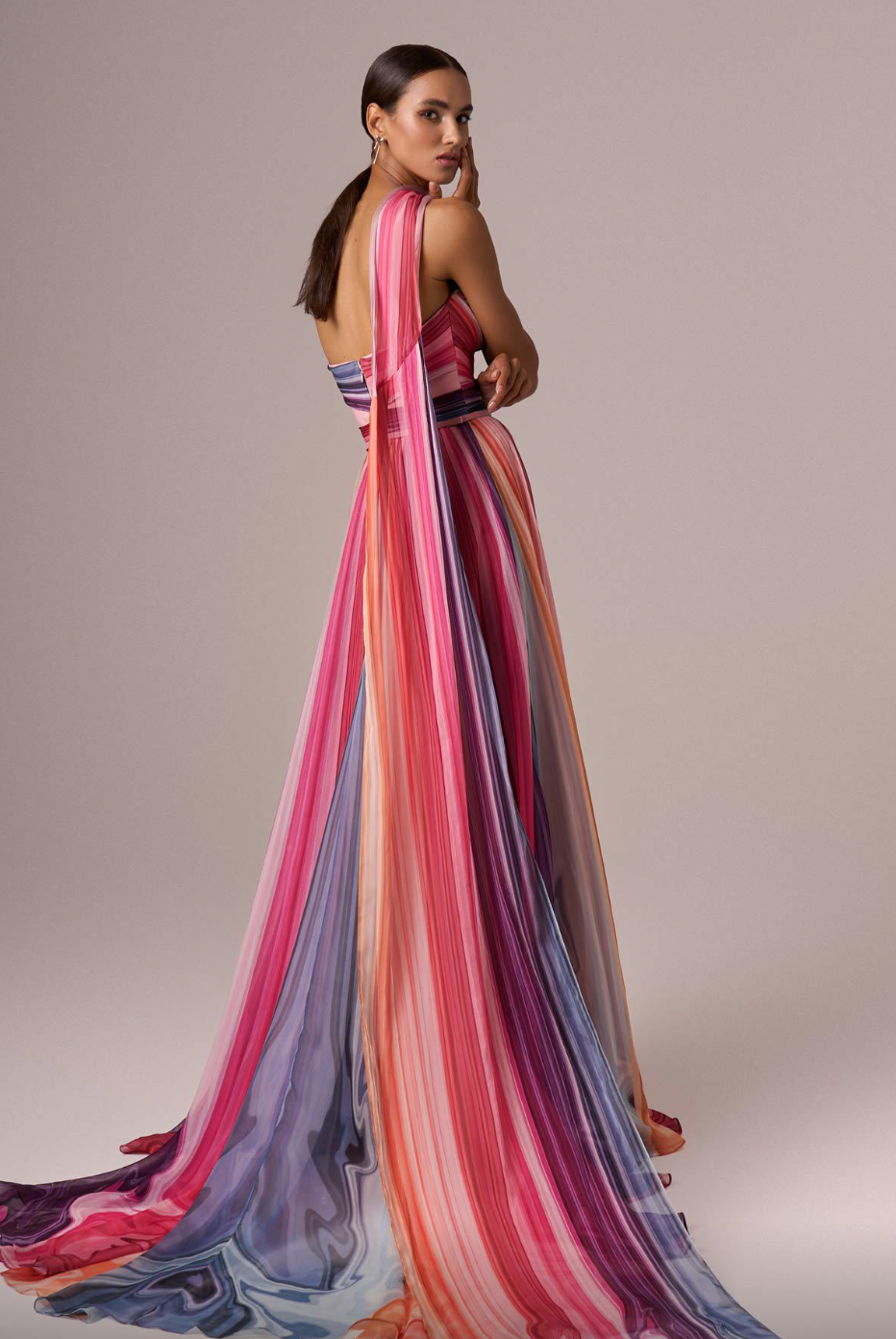 Colorful Sheer Dress