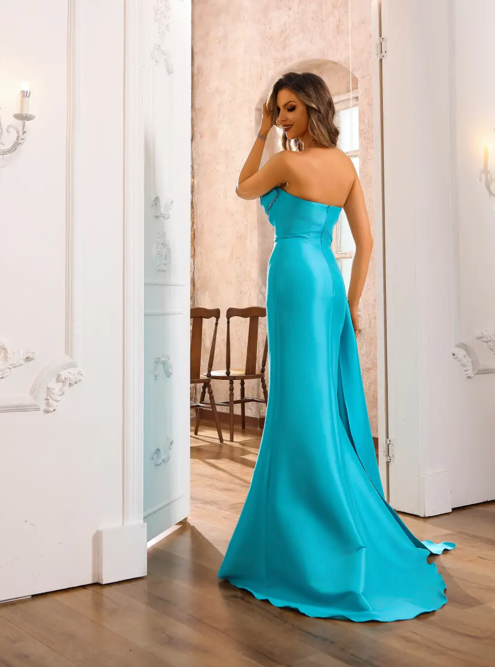 Strapless c/flor