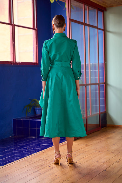 Vestido Camisero Combo Midi