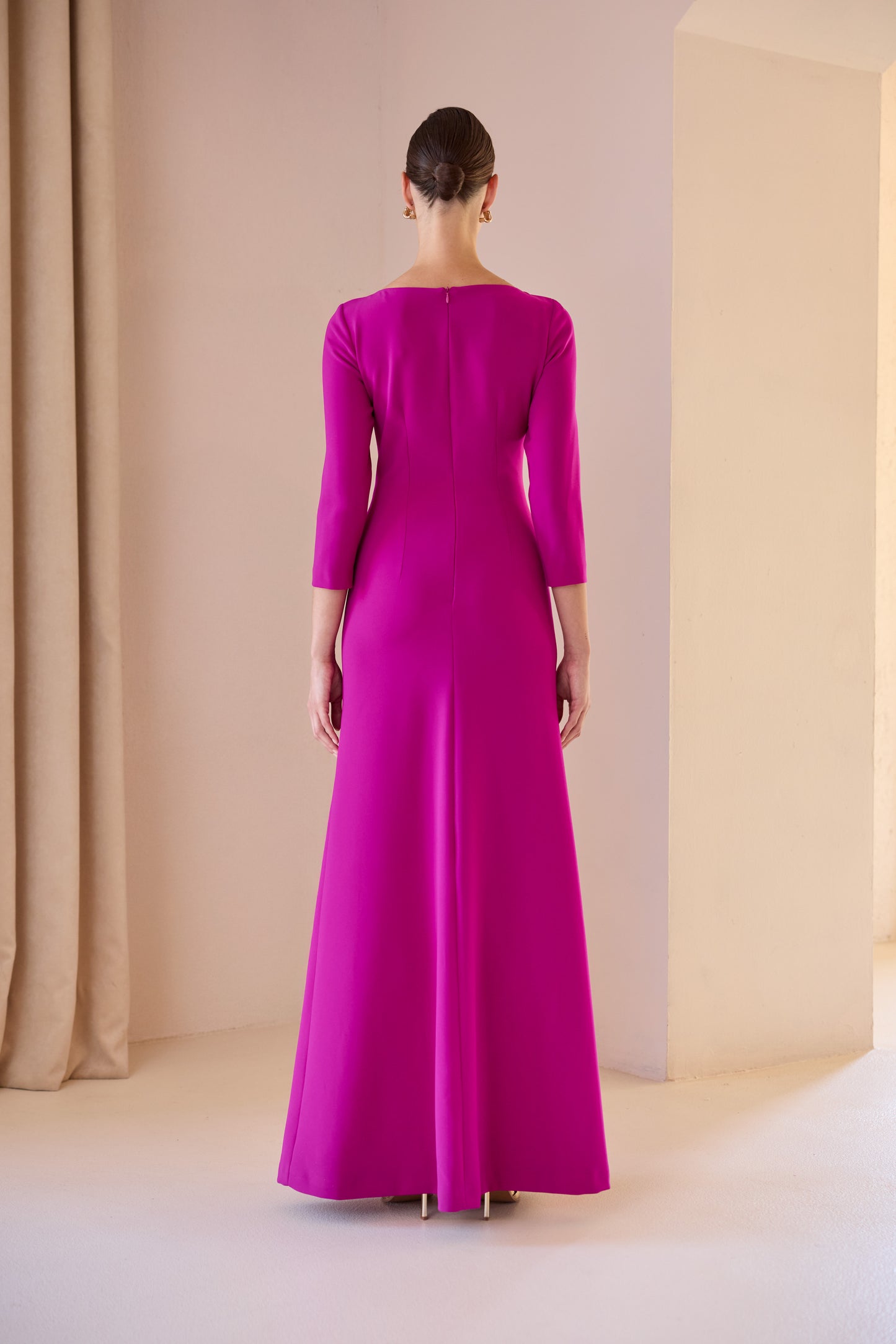 Vestido Pliegues Volante