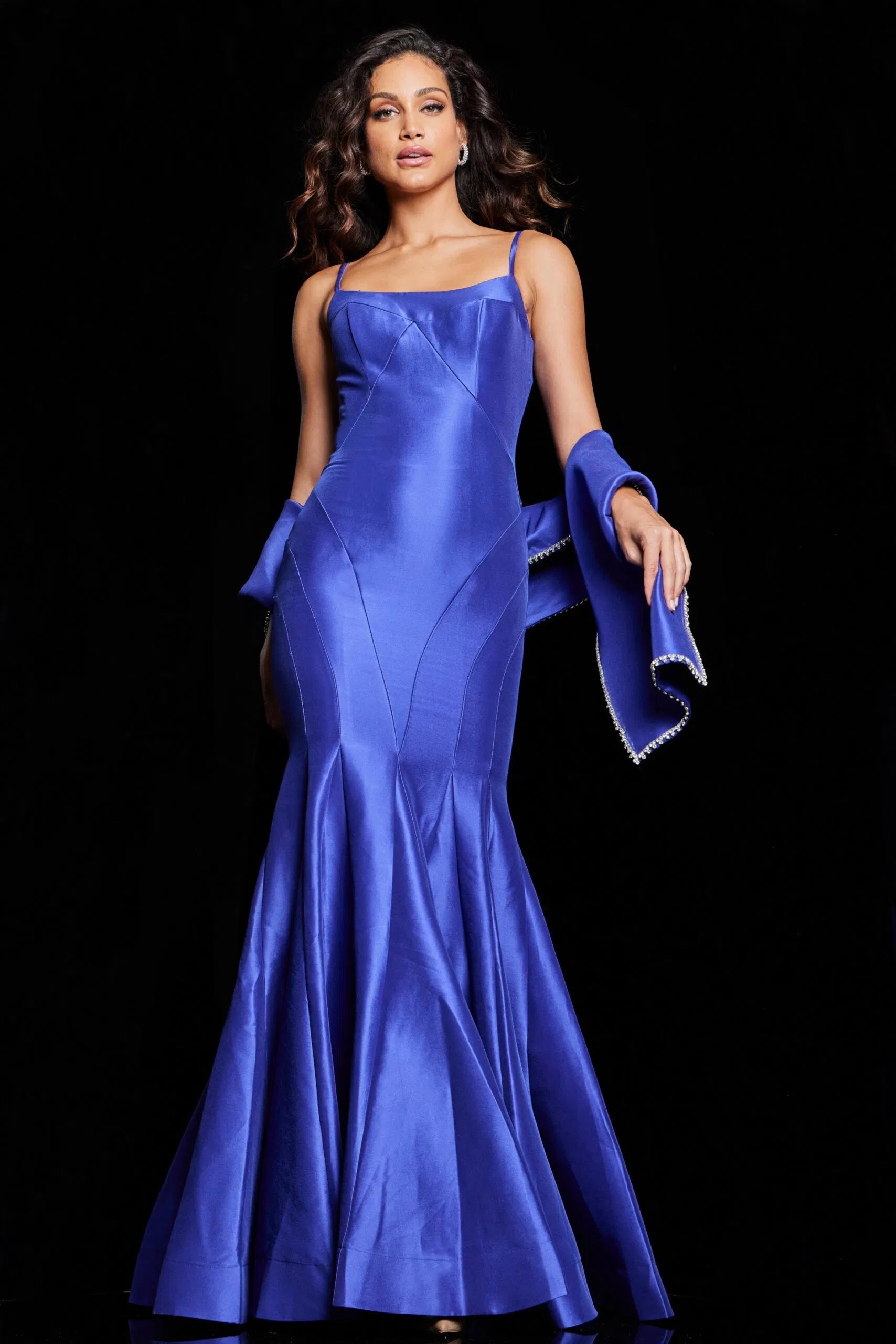 Vestido Azul Capa