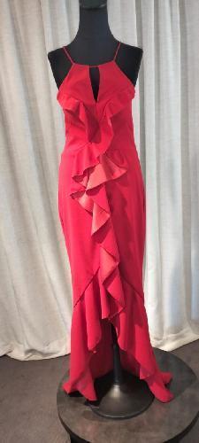 Halter tirantes orla central- 8 rojo