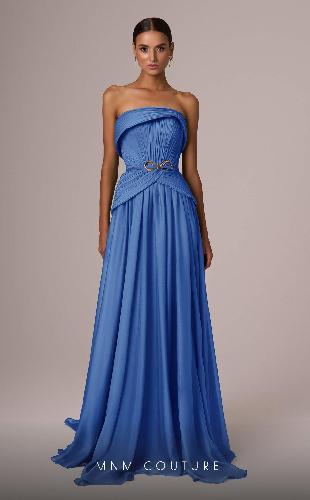 Strapless drapeado cintura
