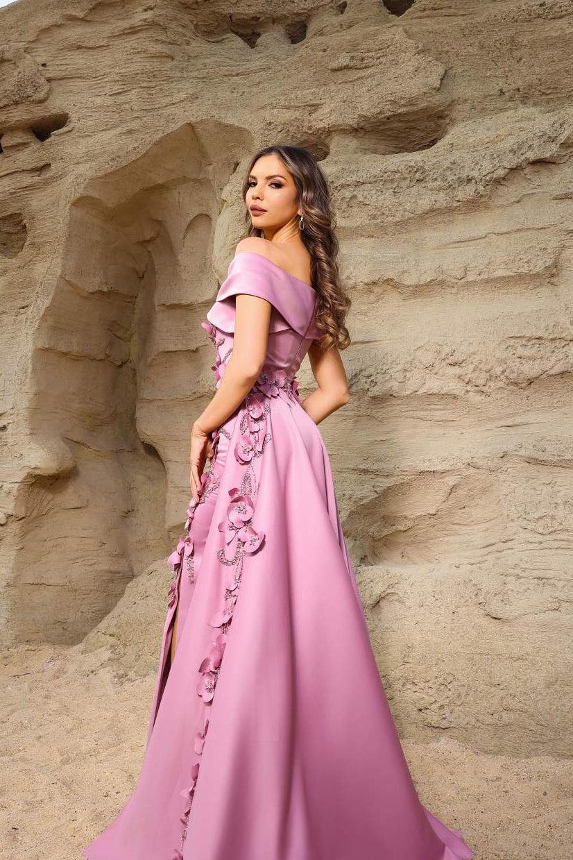 Vestido Off- Shoulder