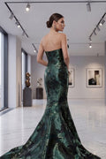 Vestido Sirena C Cuello Recto
