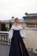 Vestido de dos piezas de tafetán