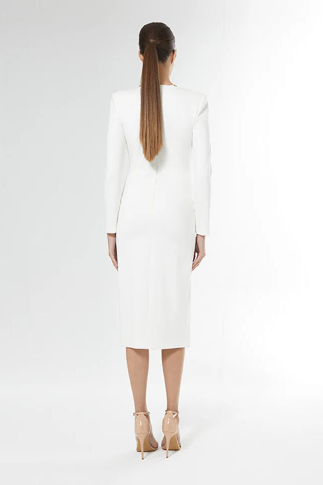 Vestido Midi C/ Abertura