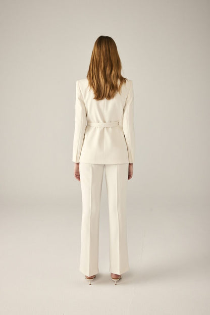 Conj Chaqueta pantalon- 38 Blanco