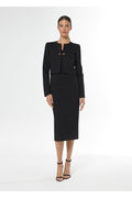 Conj Vestido Chaqueta corta- 40 Negro