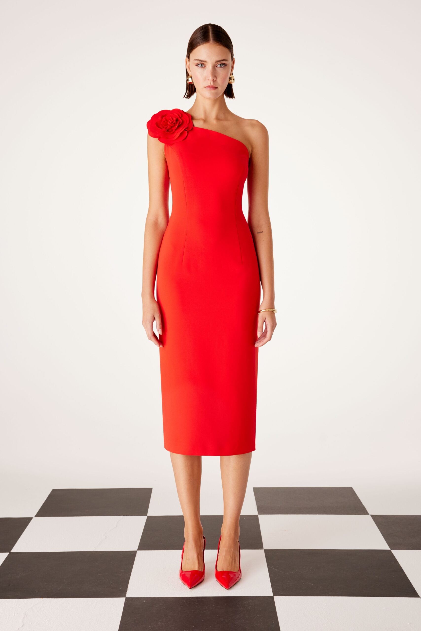 Asimetrico con flores