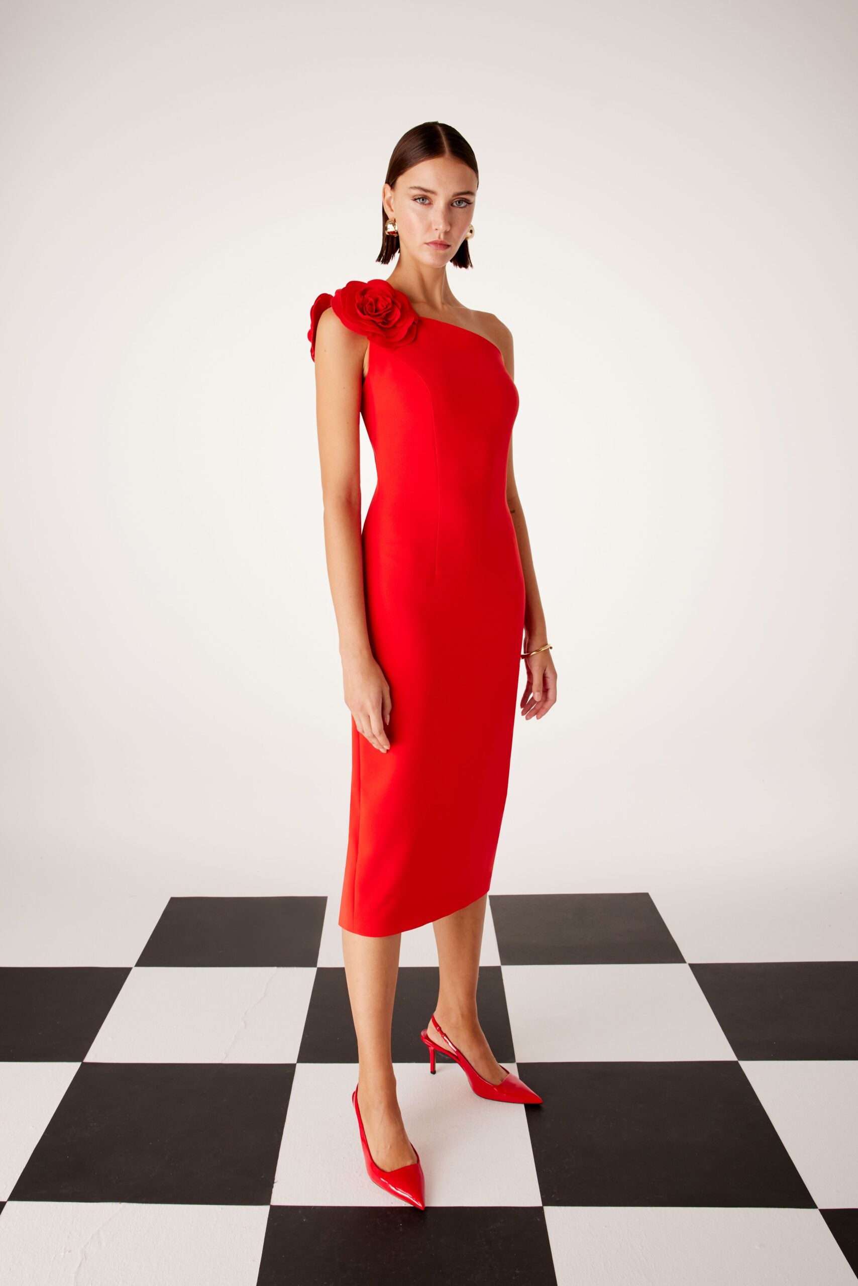 Asimetrico con flores