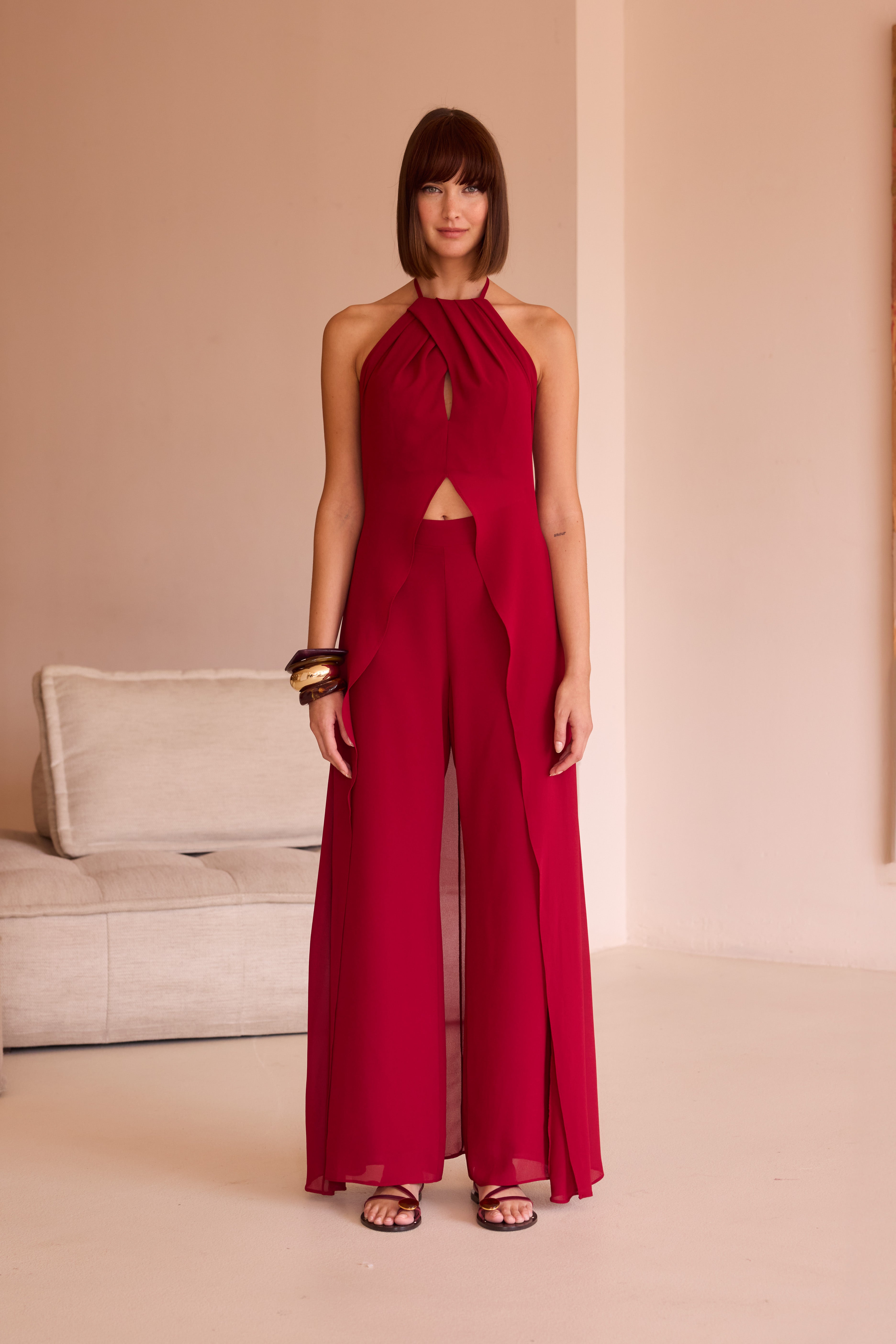 Conjunto Blusa y Pantalon Largo