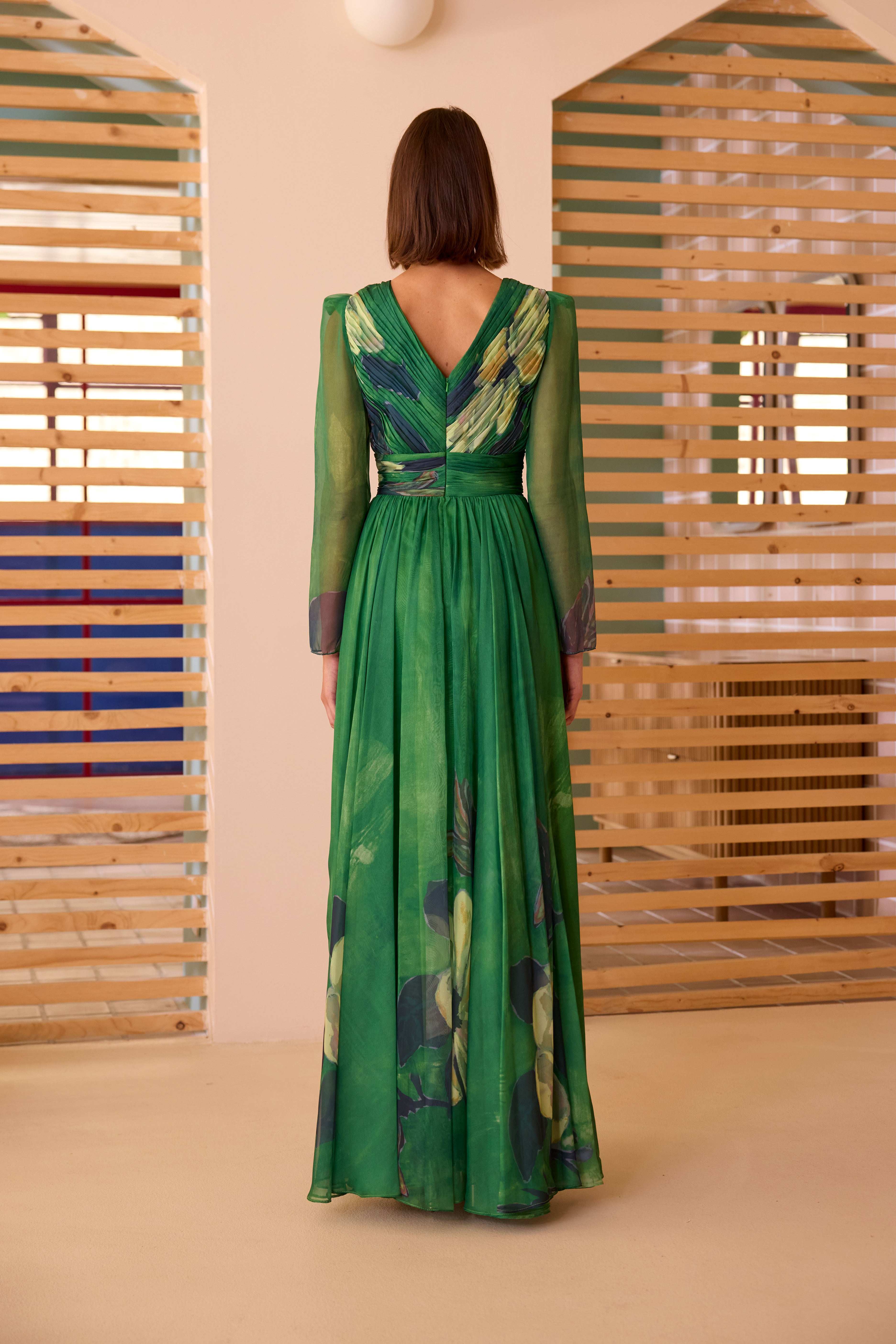 Vestido Largo Cruzado.