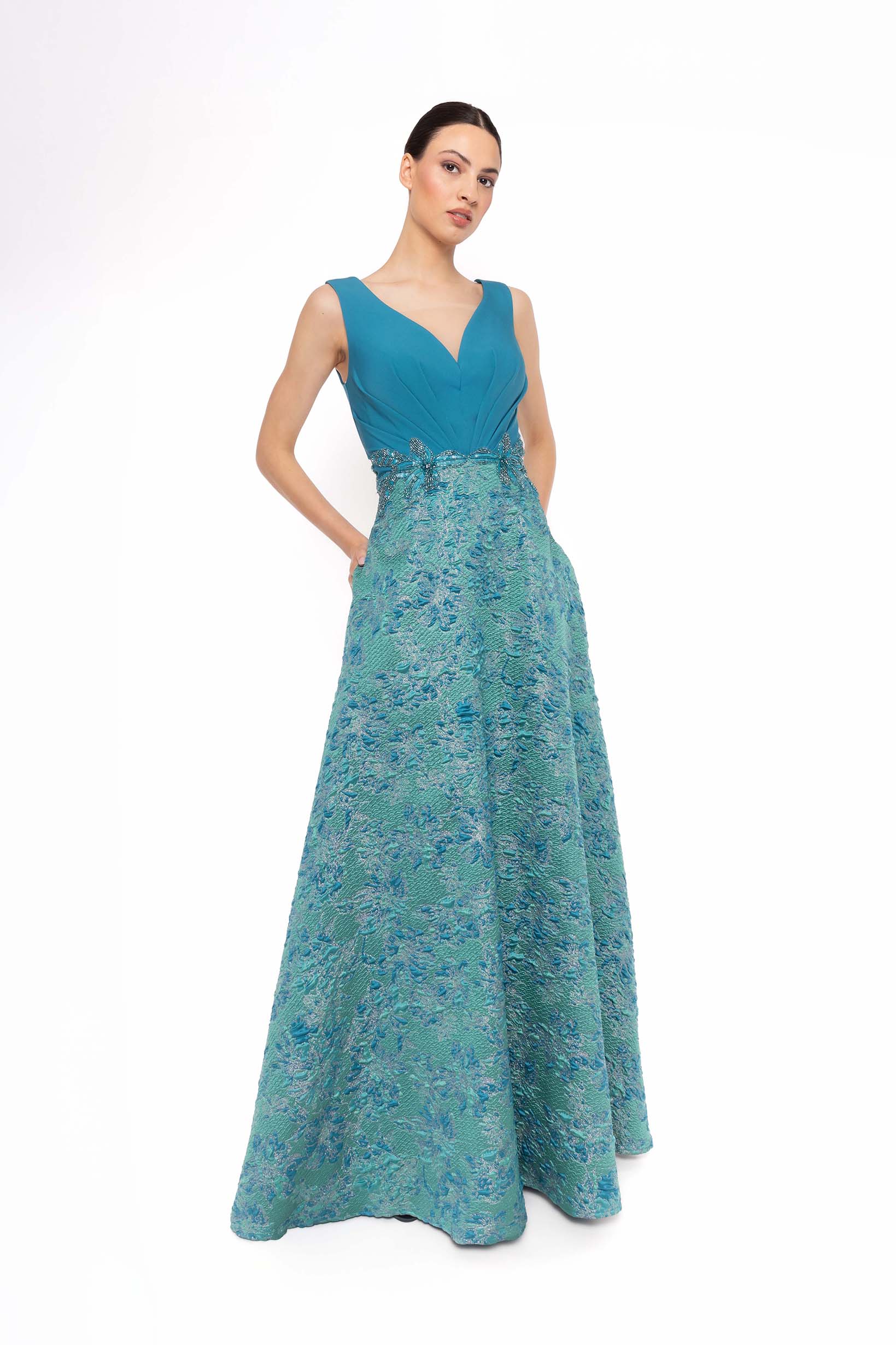 Vestido V Neck