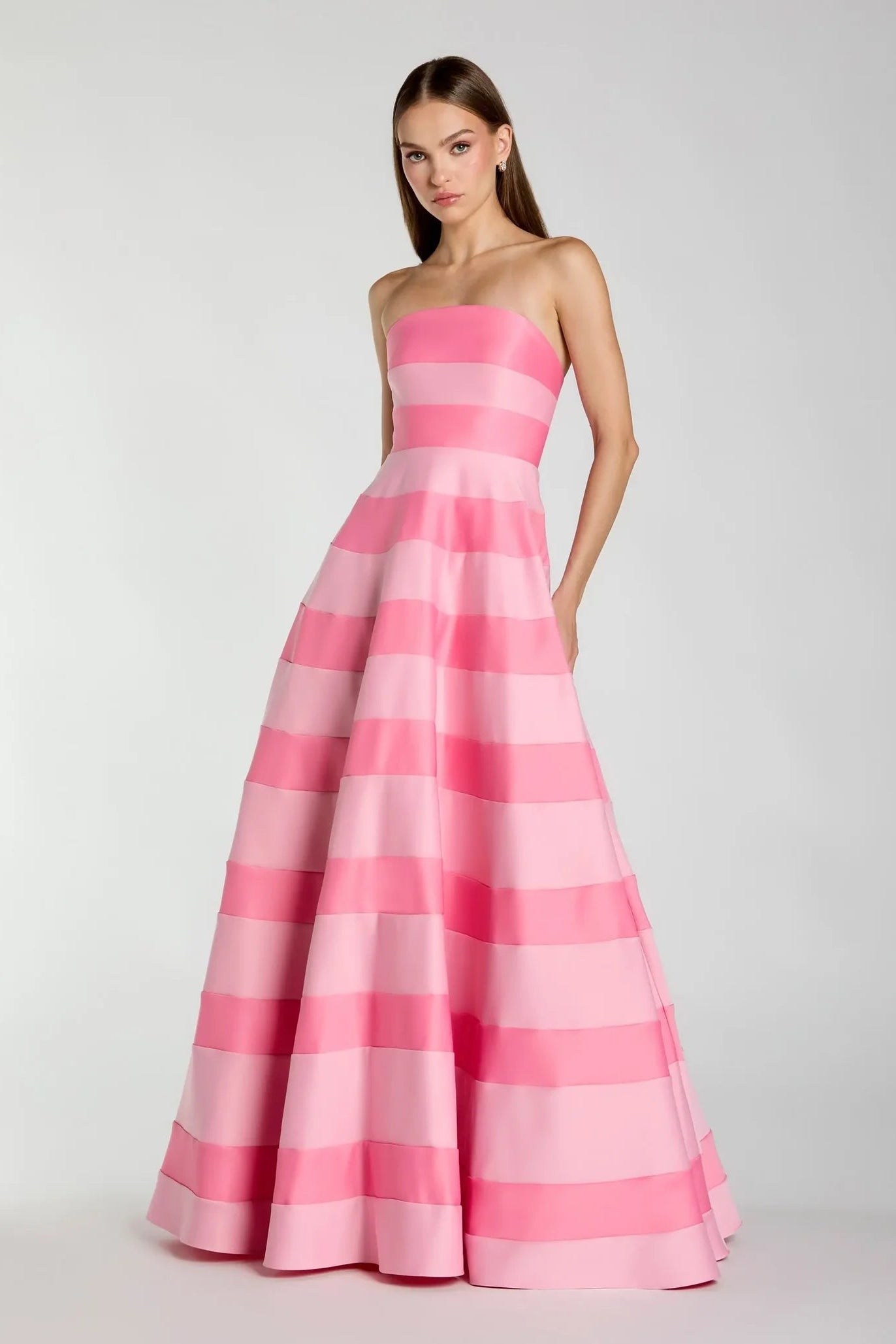 Vestido Strapless Stripes