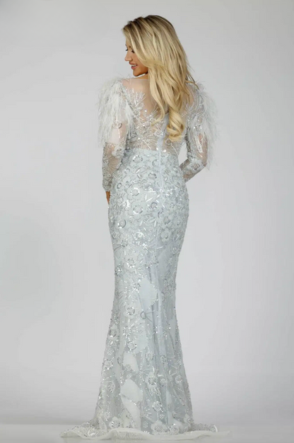 Fishtail Embellished- 8 Silver