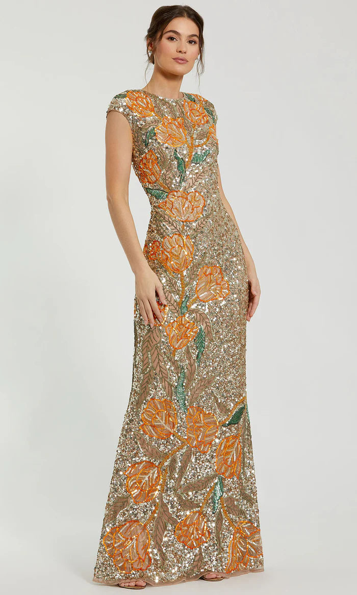 Vestido Lentejuela Floral