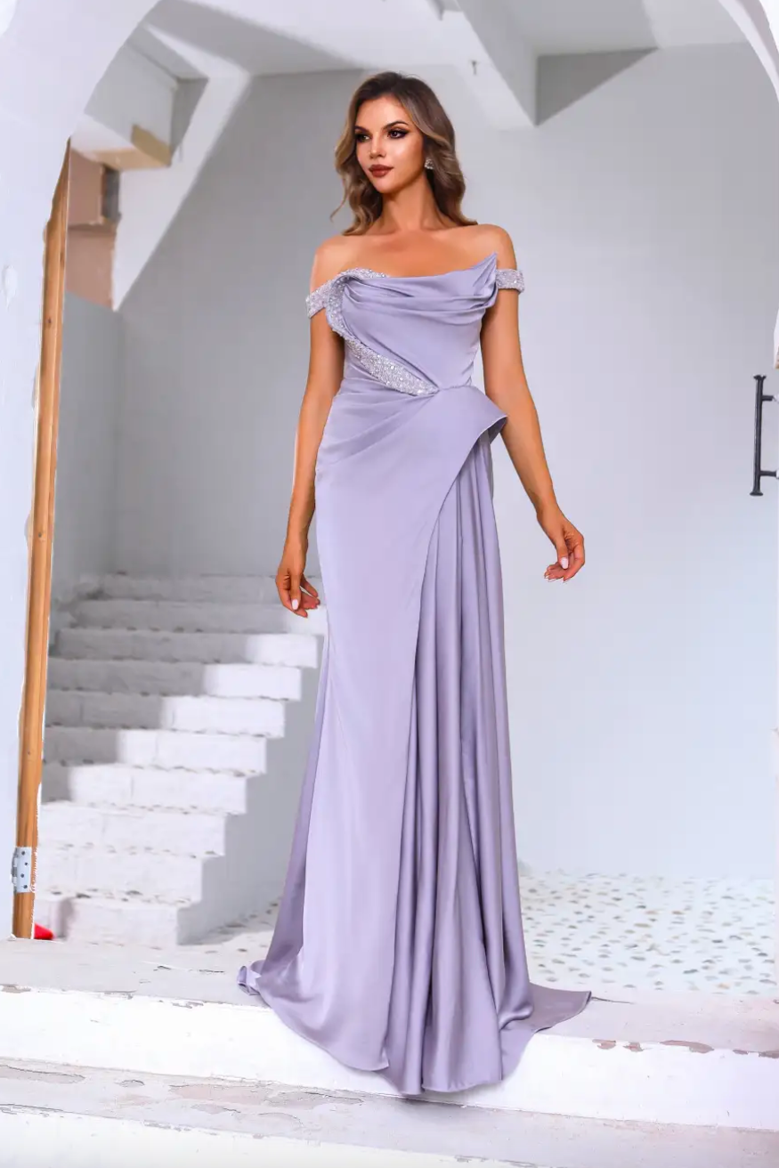 Vestido Strapless Off Shoulder