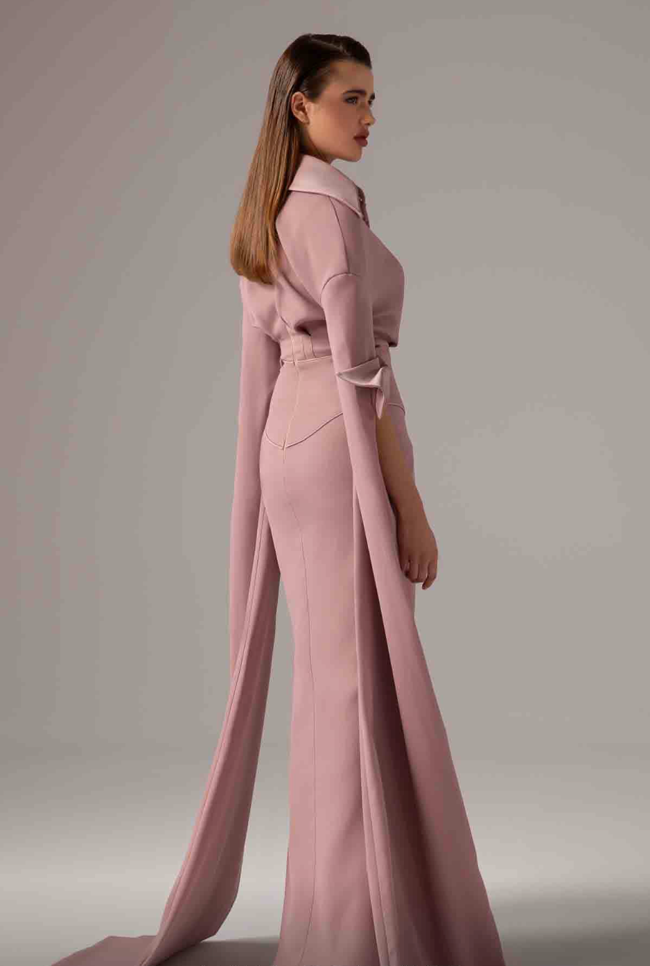 Long Sleeve Buttoned Dress