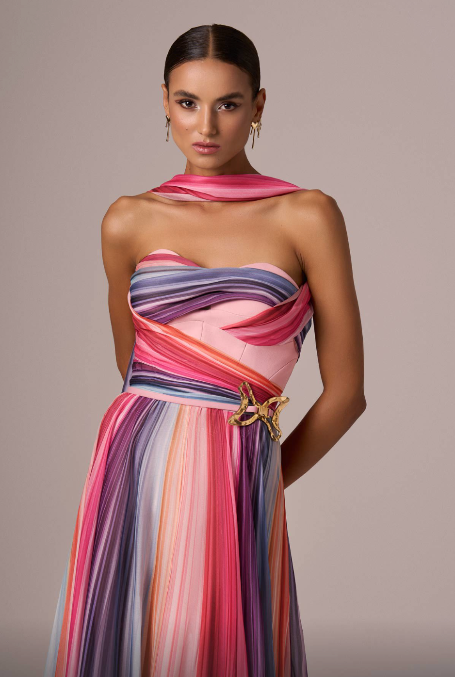 Colorful Sheer Dress