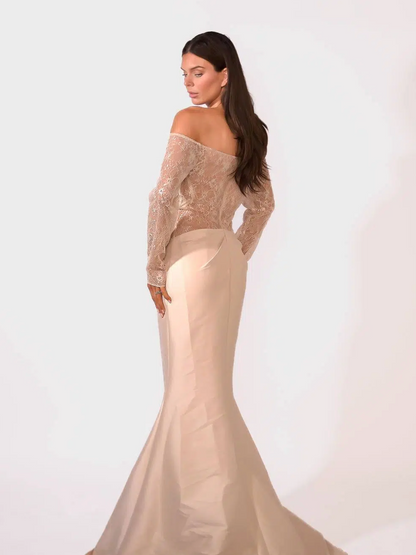 Illusion Lace back- 10 Blush