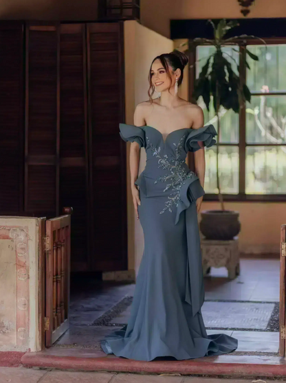 Pleated Top drape- 10 Denim