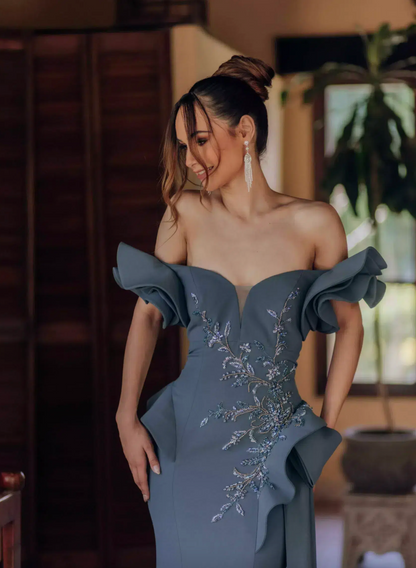 Pleated Top drape- 10 Denim