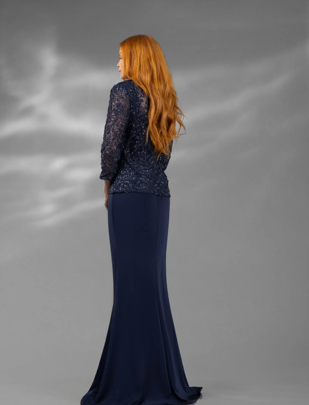 Sleevless long column- 16 Navy