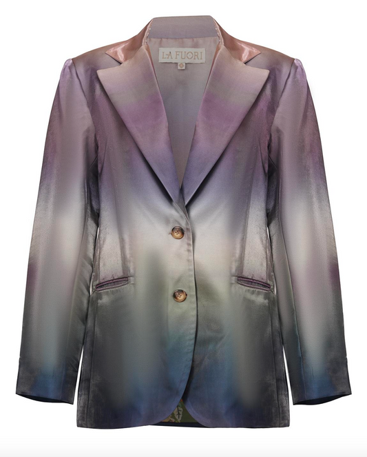 Blaser metalico bicolor- M Gris