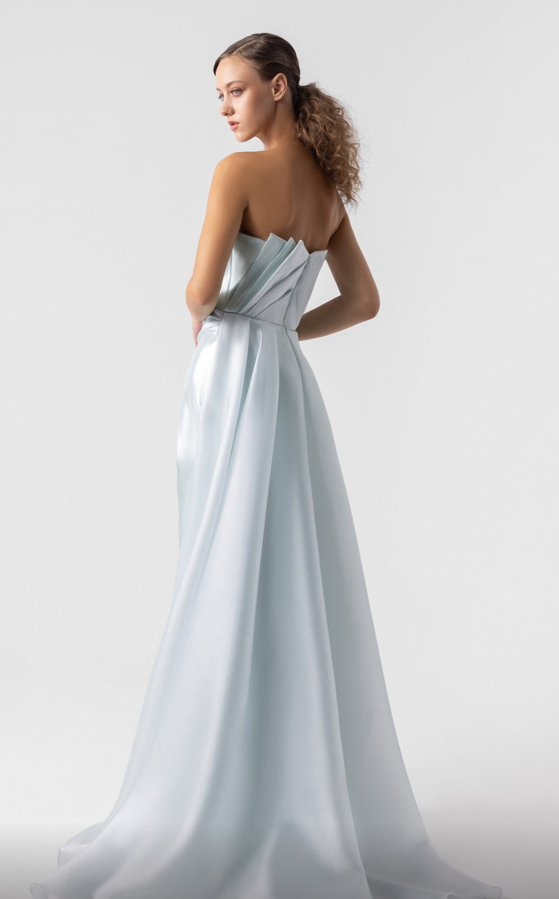 Baby Blue Swan Gown