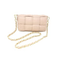 Bolso entrelazado piel-White