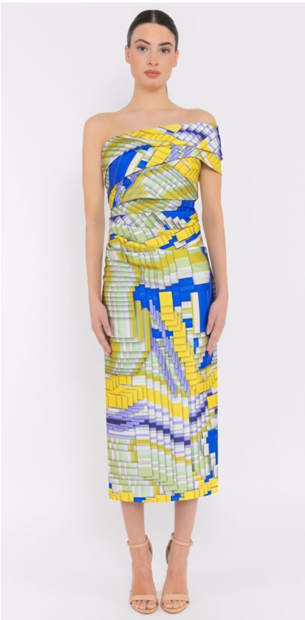 Vestido Recto Asimetrico