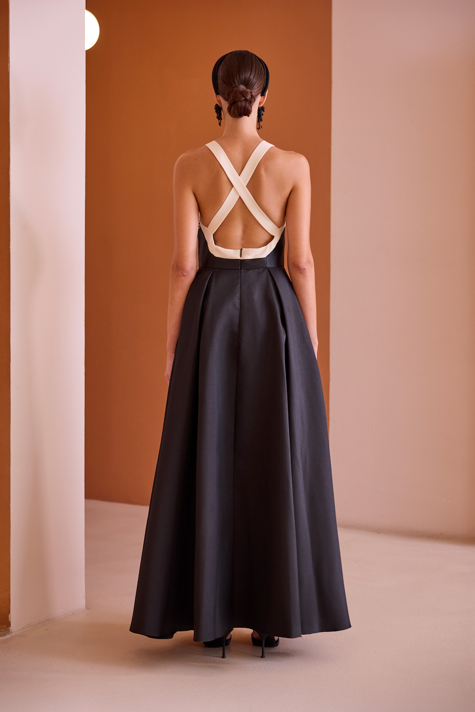 Vestido Largo Mikado