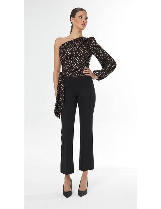 Top Asimetrico- 42 Negro
